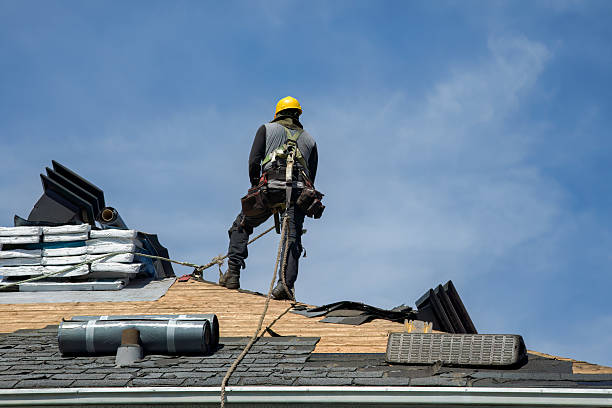 Professional Gutter Installation technician working in Clarksburg, WV